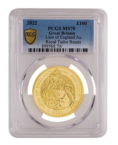 NGC 1oz Tudor Beast coin MS65+