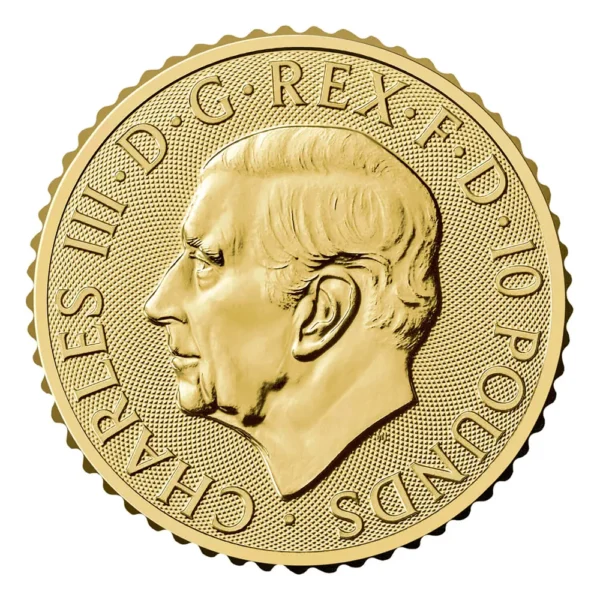 Britannia 2025 1/10oz Gold Bullion Coin in Blister - Image 2