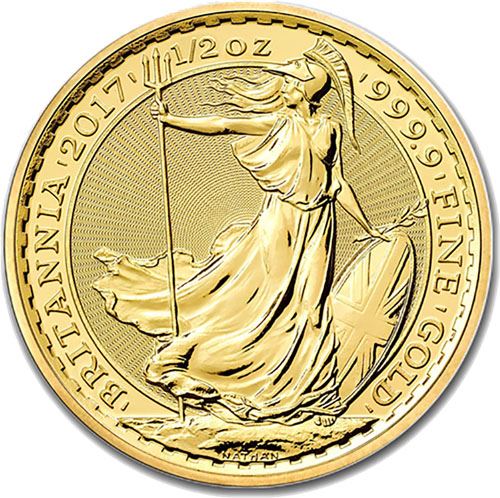 1/2oz UK Britannia - Varied Years
