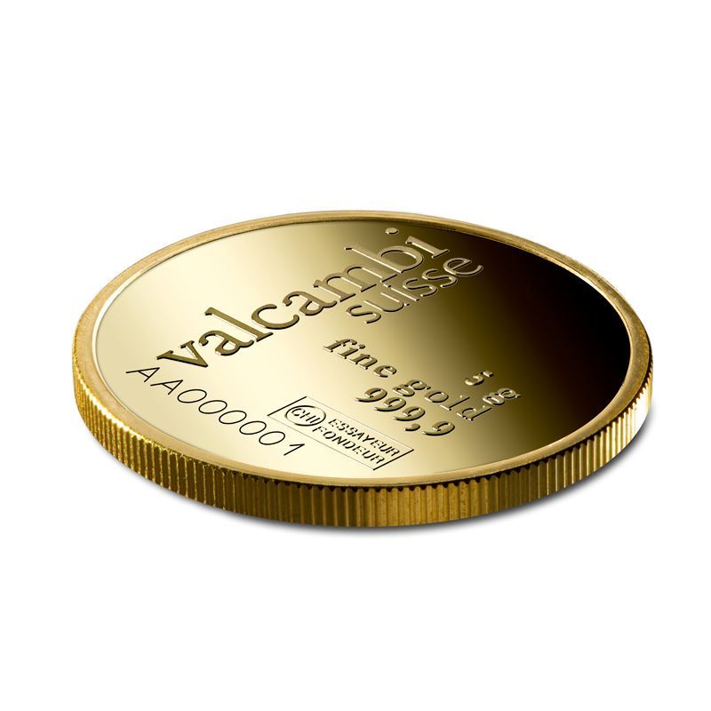 Valcambi 5g Round Gold Bar