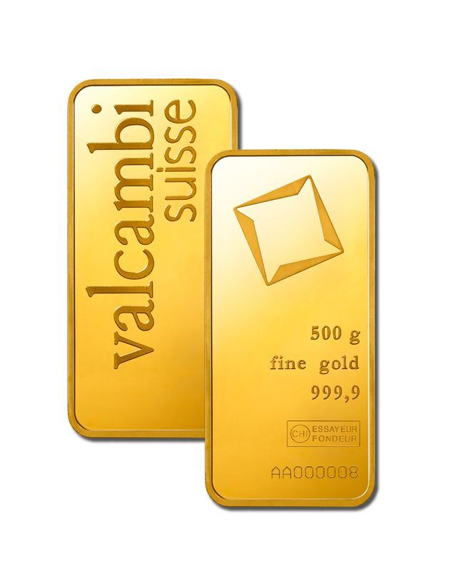 Valcambi 500g Gold Bar