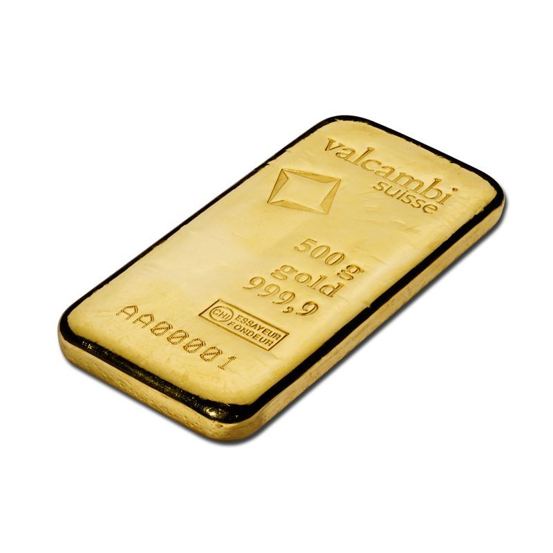 Valcambi 500g Cast Gold Bar