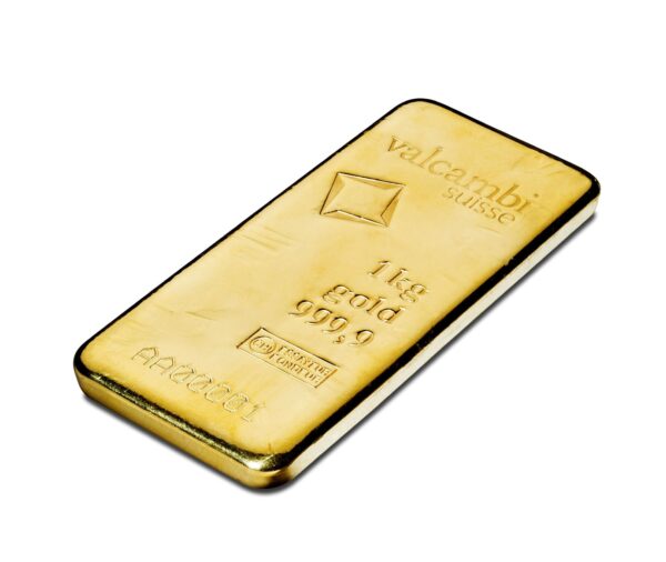 Valcambi 1kg Cast Gold Bar