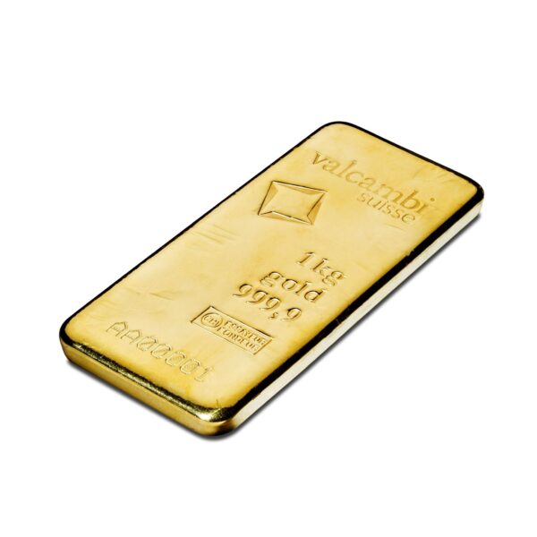 Valcambi 1kg Cast Gold Bar