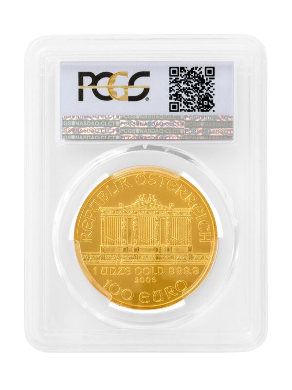 PCGS 2006 1oz Gold Austrian Philharmonic MS69 - Image 2