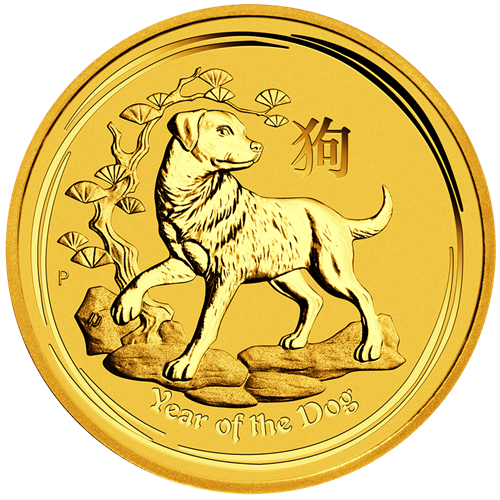 2018 1/2oz Australian 'Year Of The Dog' Gold Coin