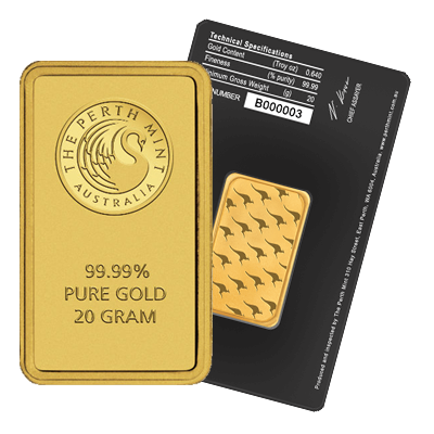 Perth Mint 20g Gold Bar