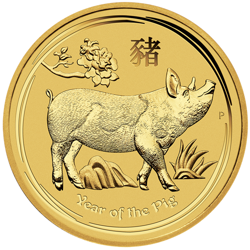 2019 1oz Australian 'Year Of The Pig' Gold Coin