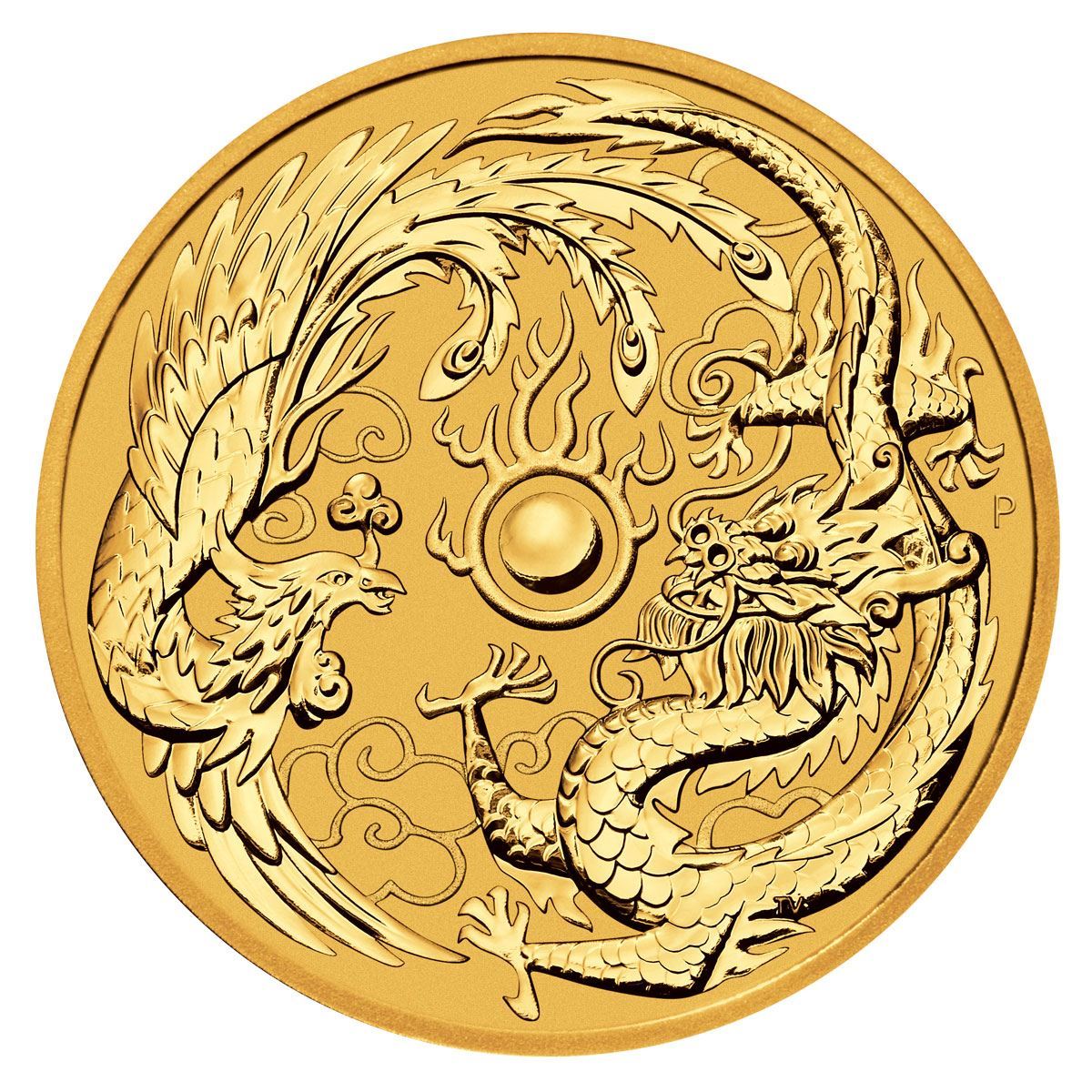 2018 1oz Australian Dragon and the Phoenix Gold Coin