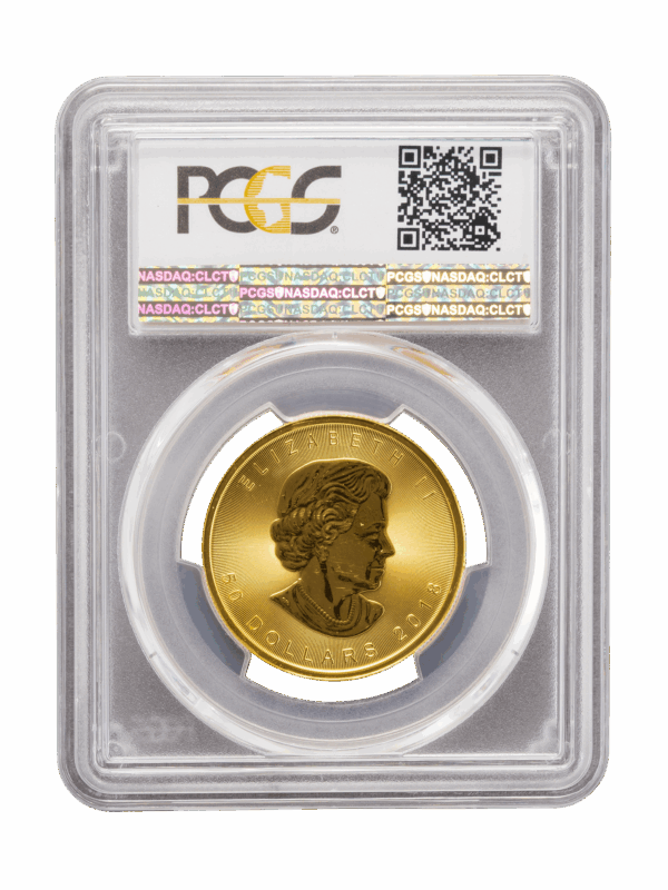 PCGS 2018 1oz Gold Canadian Maple Leaf MS66 - Image 2