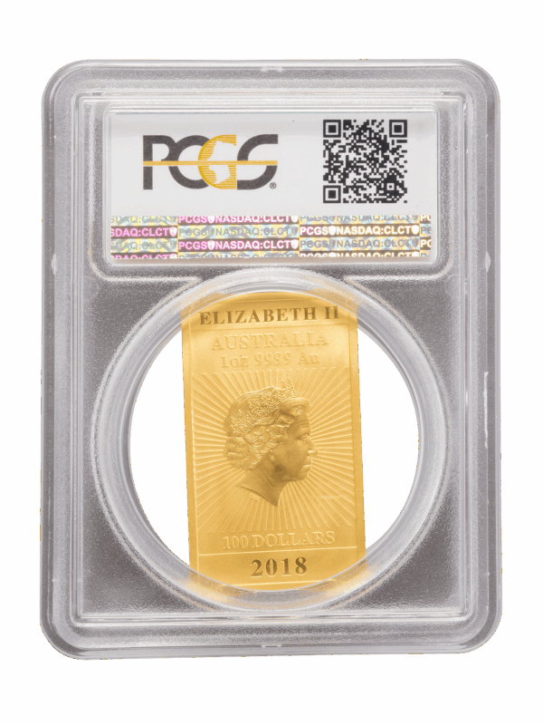 PCGS 2018 1oz Gold Australian Dragon MS70 - Image 2