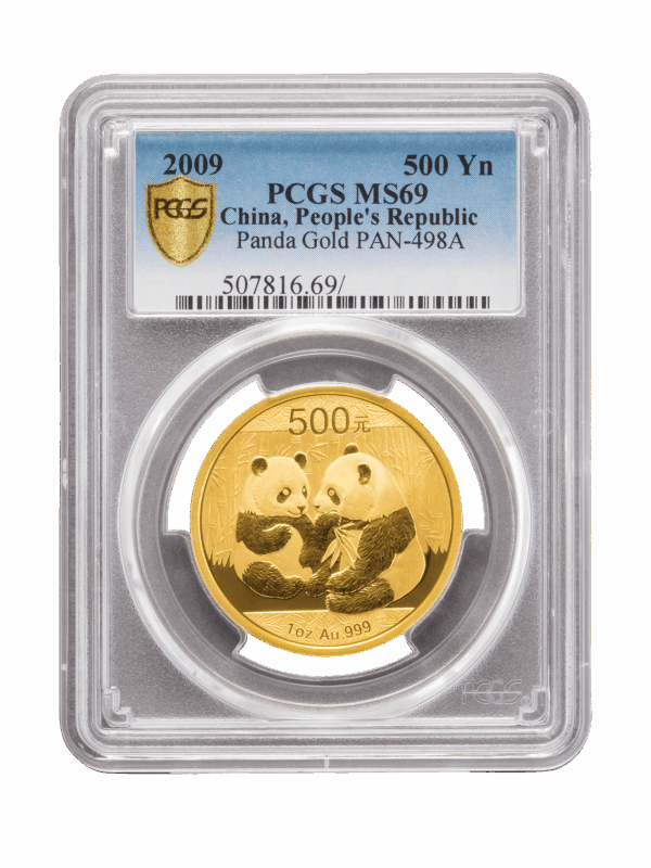 PCGS 2009 1oz Gold Chinese Panda MS69