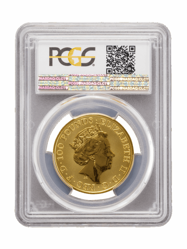 PCGS 2019 1oz Gold Queen's Beast 'Falcon' MS70 - Image 2