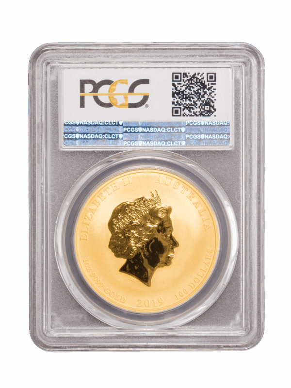 PCGS 2019 1oz Gold Australian Lunar I 'Year of the Pig' MS70 - Image 2