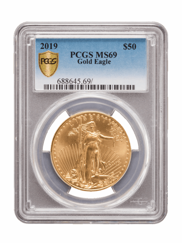 PCGS 2019 1oz Gold American Eagle MS69