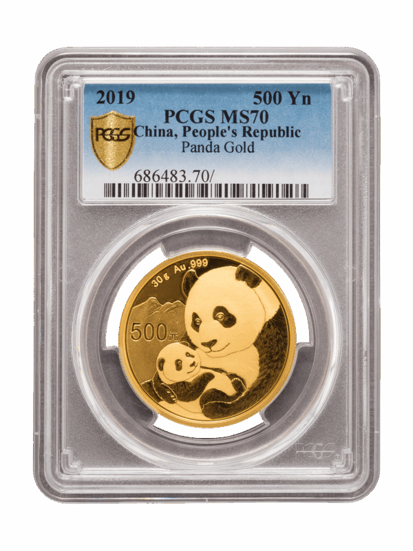 PCGS 2019 1oz Gold Chinese Panda MS70