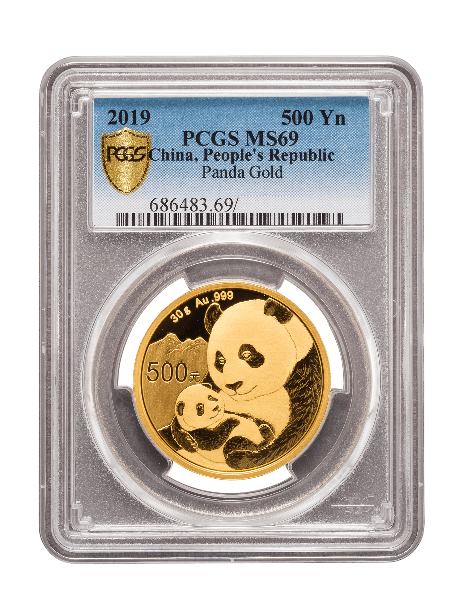 PCGS 2019 1oz Gold Chinese Panda MS69