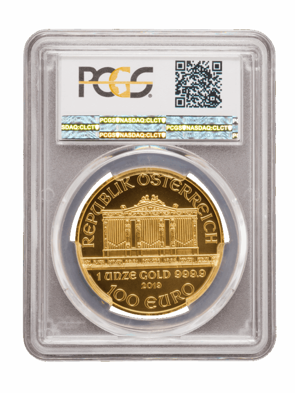 PCGS 2019 1oz Gold Austrian Philharmonic MS68 - Image 2