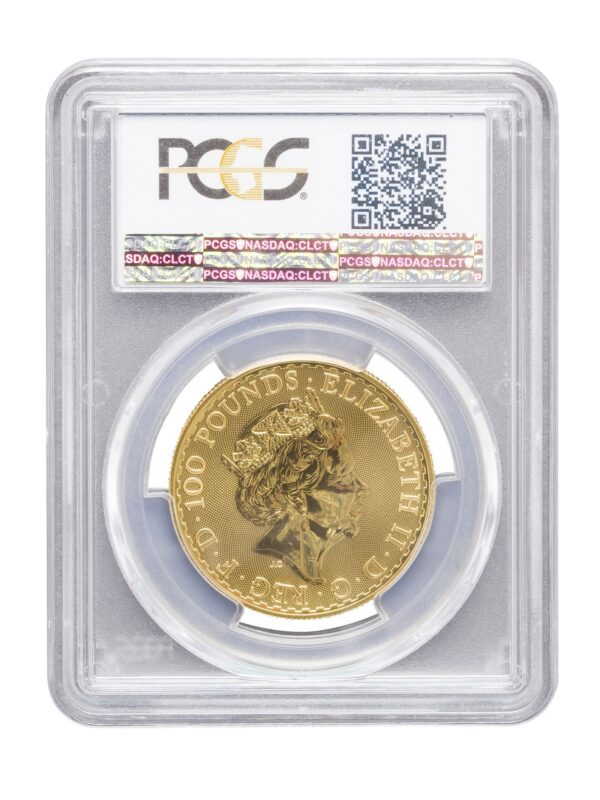 PCGS 2020 1oz Gold Queen's Beast 'White Lion' MS68 - Image 2
