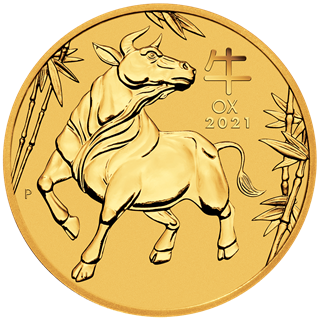 2021 1oz 24k Gold Australian 'Year Of The Ox'