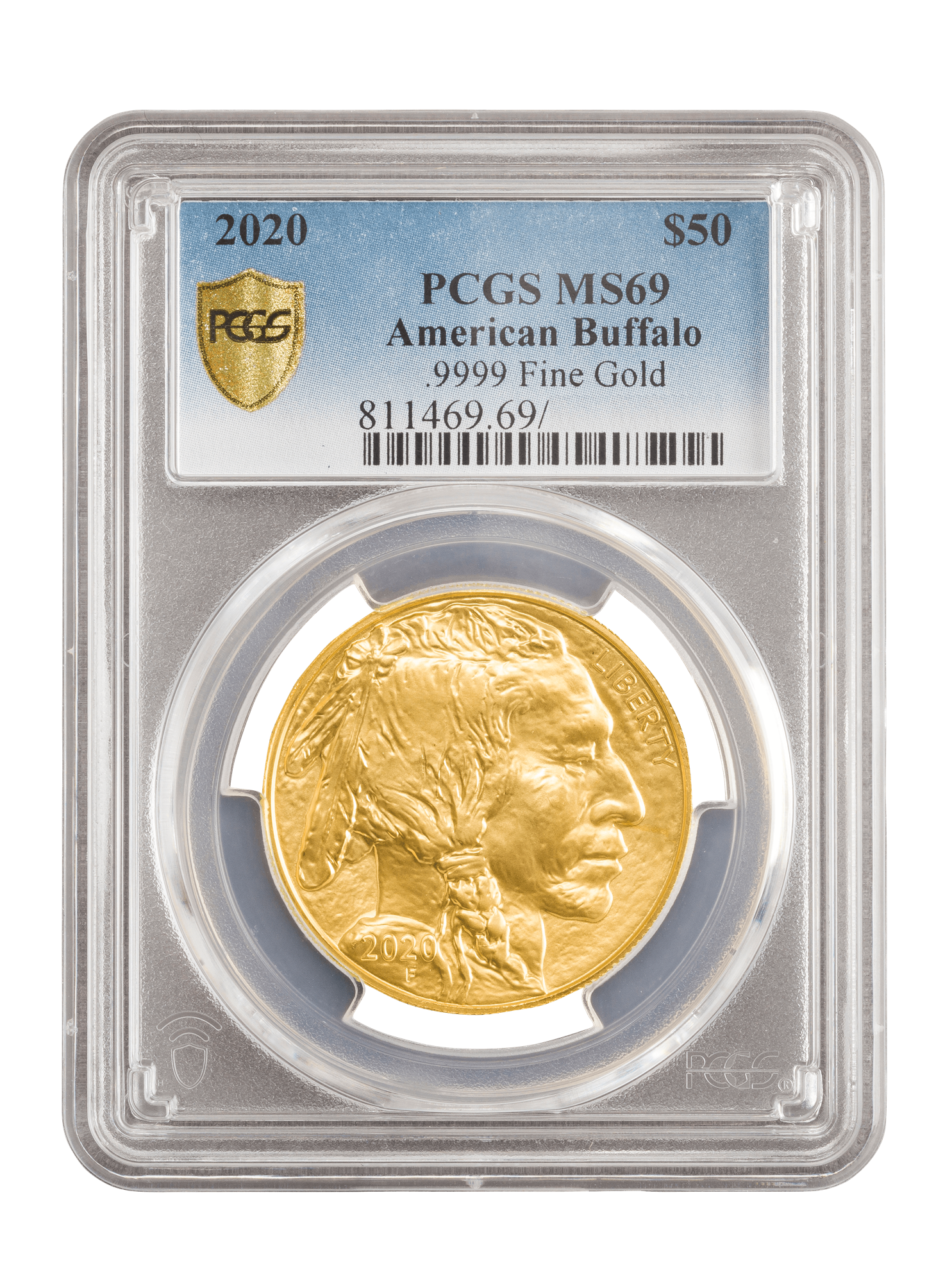 PCGS 2020 1oz Gold American Buffalo MS69