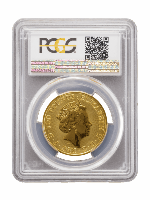 PCGS 2020 1oz Gold Queen's Beast 'White Horse' MS70 - Image 2
