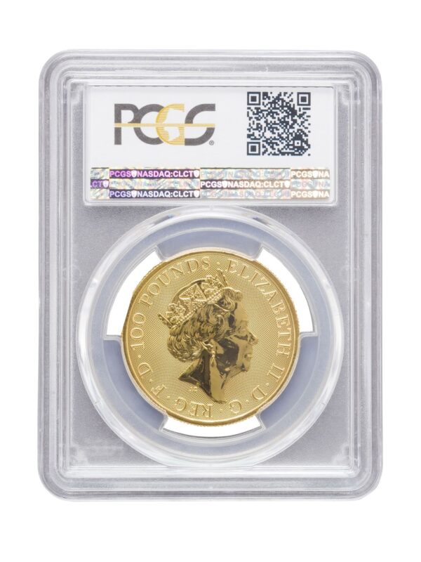 PCGS 2020 1oz Gold Queen's Beast 'White Horse' MS69 - Image 2