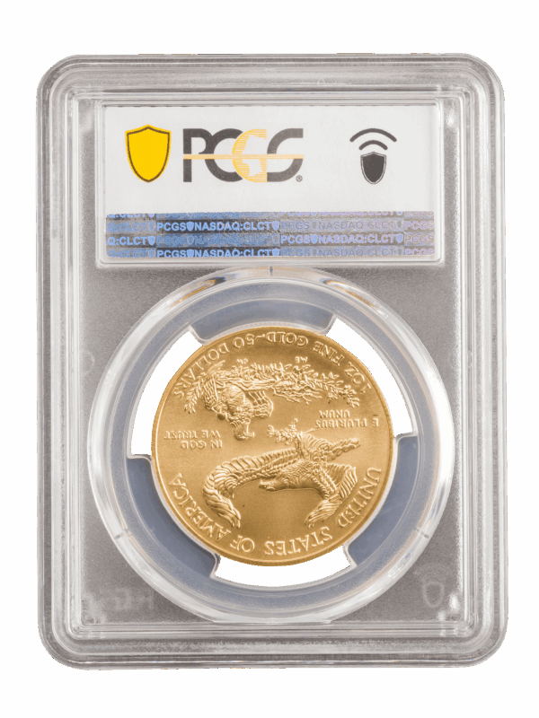 PCGS 2021 1oz 22k Gold American Eagle MS70 - Image 2