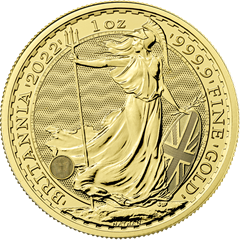 2022 1oz UK Britannia Gold Coin