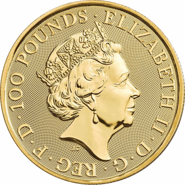 2022 1oz UK Tudor Beast 'Lion of England' Gold Coin - Image 2