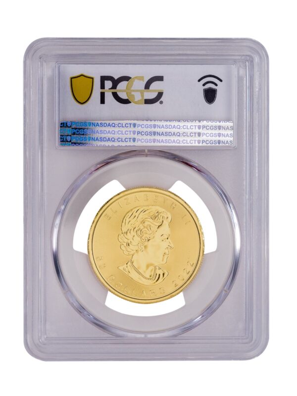 PCGS 2022 1oz Gold Maple Leaf MS69 - Image 2