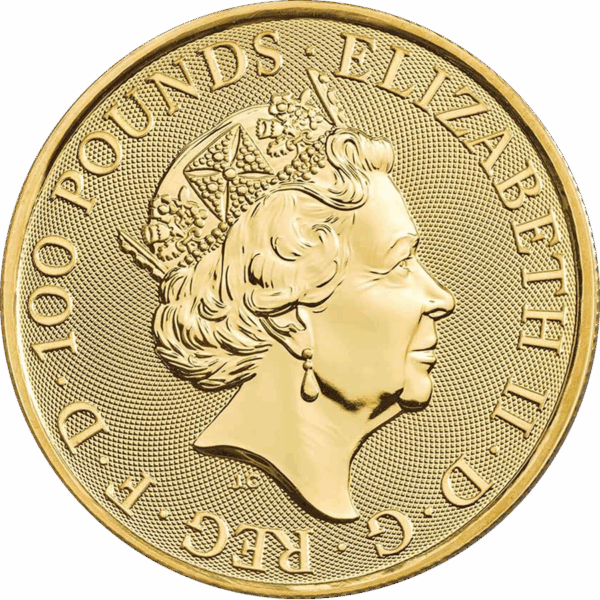 2023 1oz 24k Gold UK Tudor Beast 'Yale of Beaufort' - Image 2