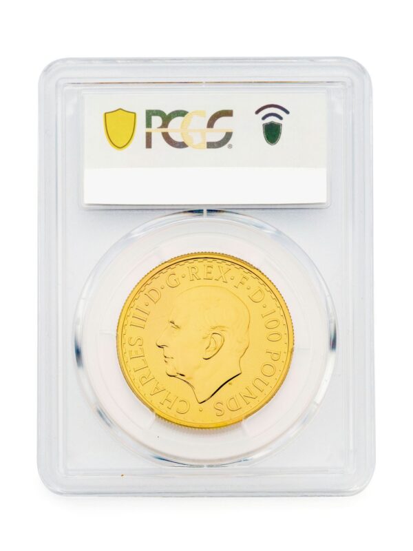 PCGS 2023 1oz Gold Britannia KCIII MS67 - Image 2