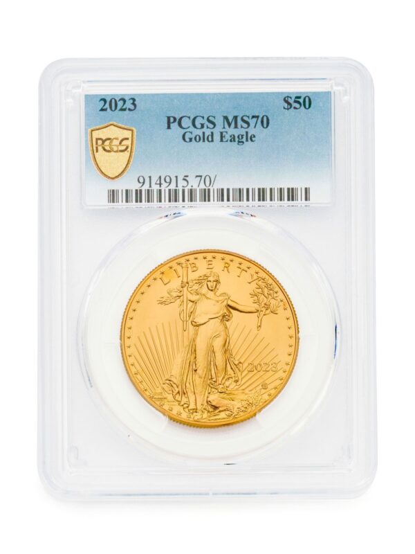 PCGS 2023 1oz Gold American Type 2 Eagle MS70