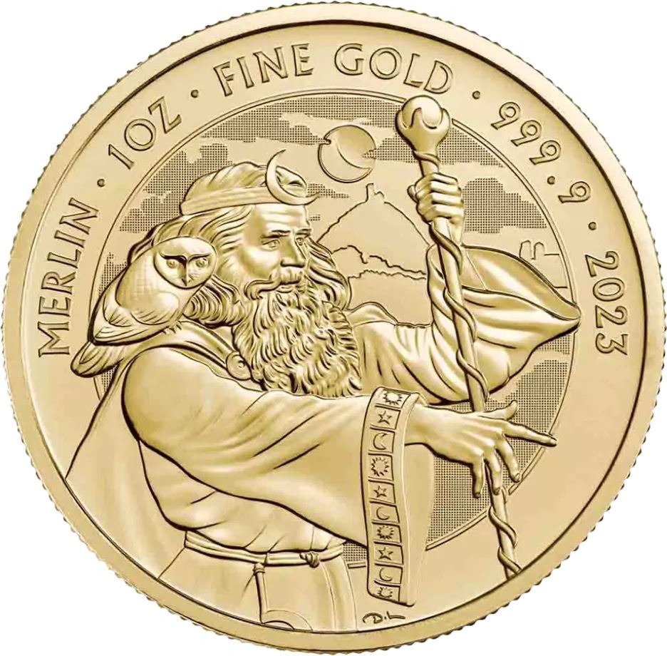 2023 1oz UK Myths and Legends Merlin