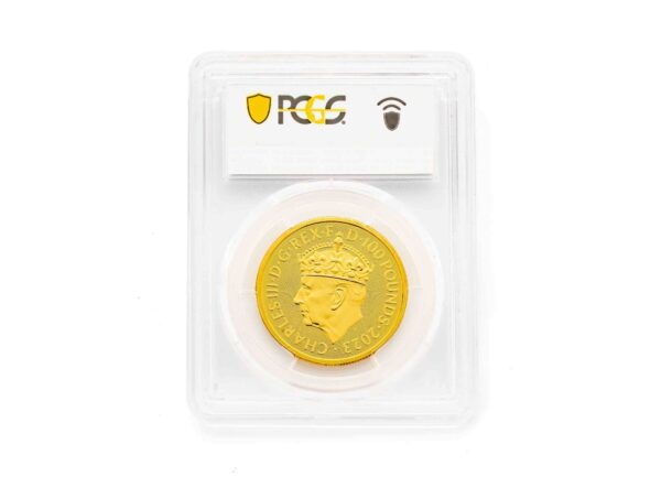 PCGS 2023 1oz Gold KCIII Coronation - First Day of Issue MS69 - Image 2