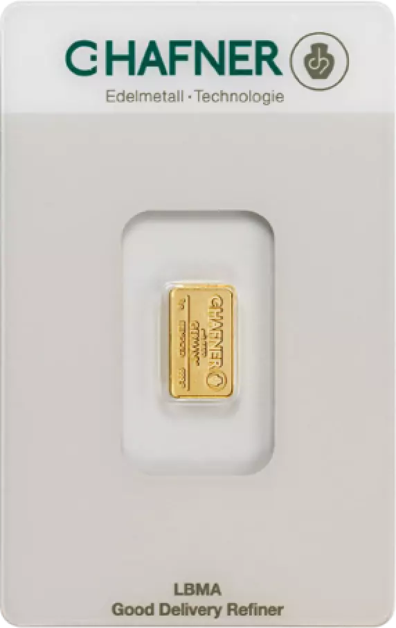 C. Hafner 1g Gold Bar