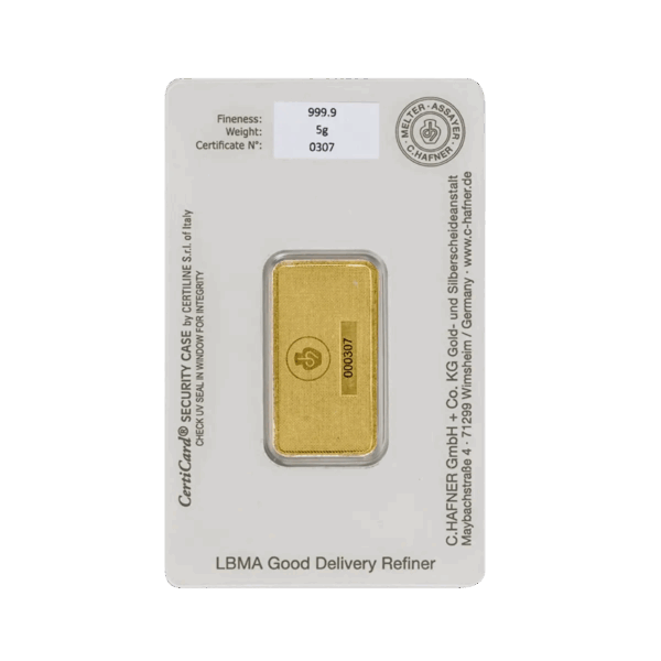 C.Hafner 5g Gold Bar - Image 2