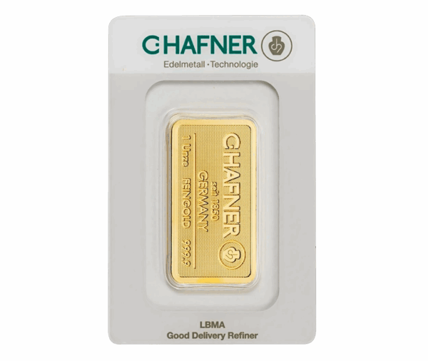C.Hafner 1oz Gold Bar