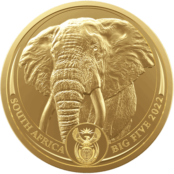 2023 1oz South African 'Big 5 Series' - Elephant Gold Coin