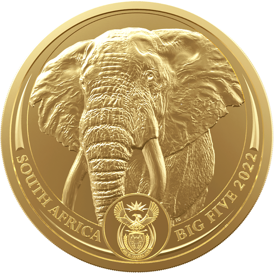 2023 1oz South African 'Big 5 Series' - Elephant Gold Coin