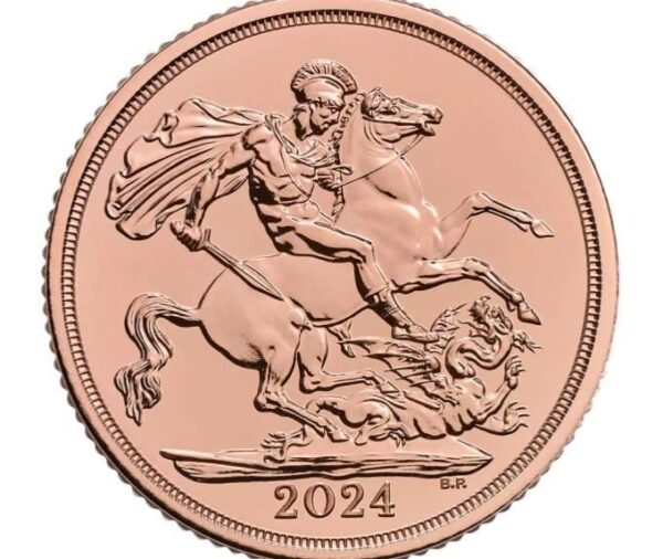 2024 UK 1/2 Sovereign - KCIII Gold Coin