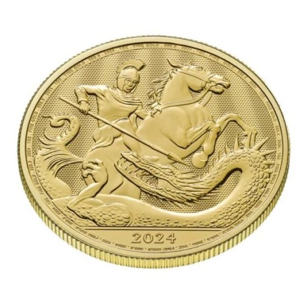 2024 1oz UK George and the Dragon Gold Coin - Image 2