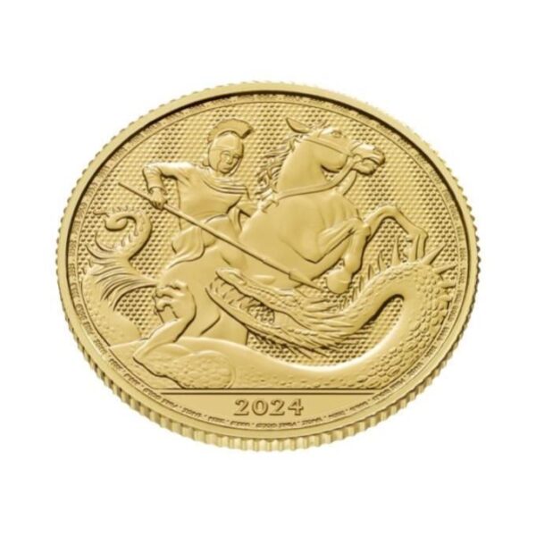 2024 1/4oz UK George and the Dragon Gold Coin - Image 2