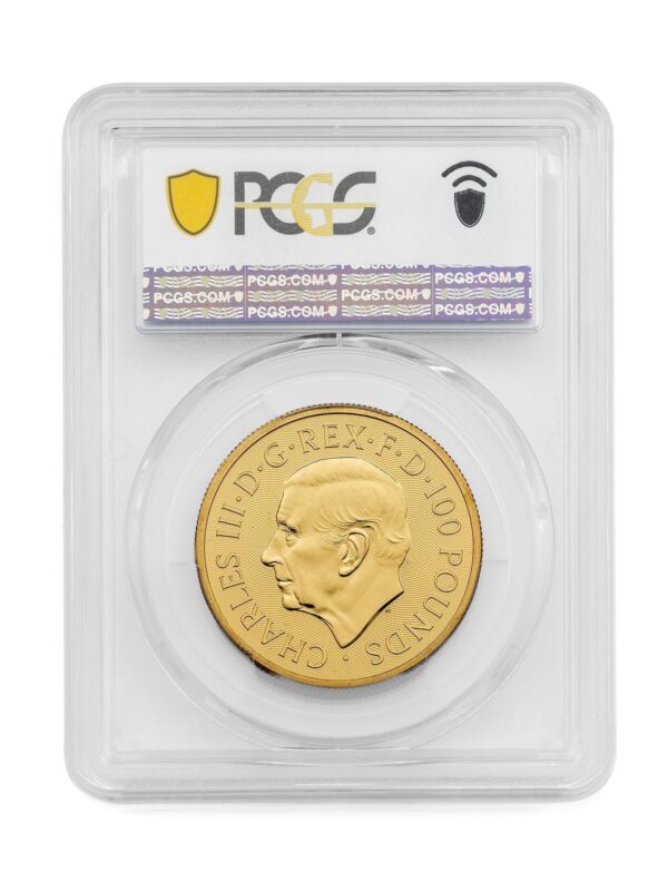 PCGS 2024 1oz 24k Gold UK Britannia and Liberty MS69 - Image 2