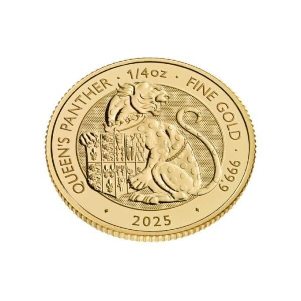 2025 1/4oz UK Tudor Beast 'Queen's Panther' Gold Coin - Image 3