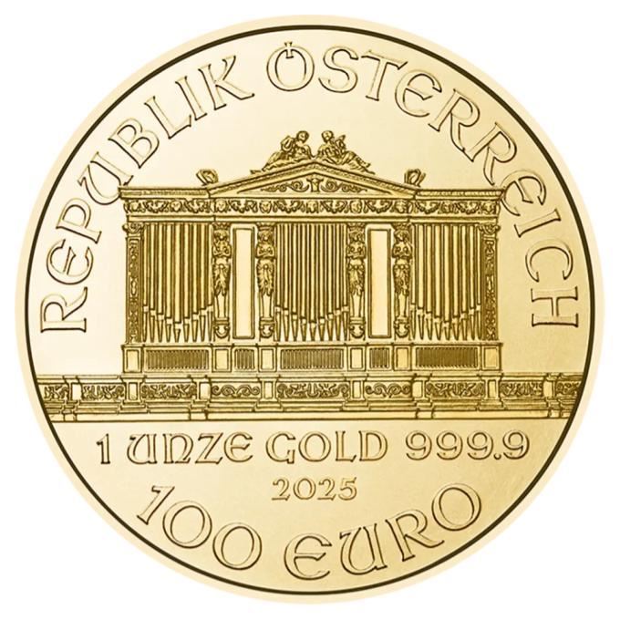 2025 1oz Austrian Philharmonic Gold Coin