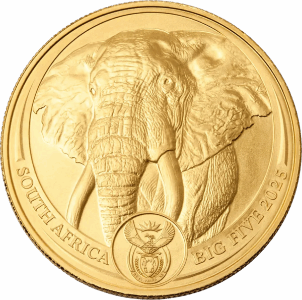 2025 1oz South African 'Big 5' - Elephant Gold Coin