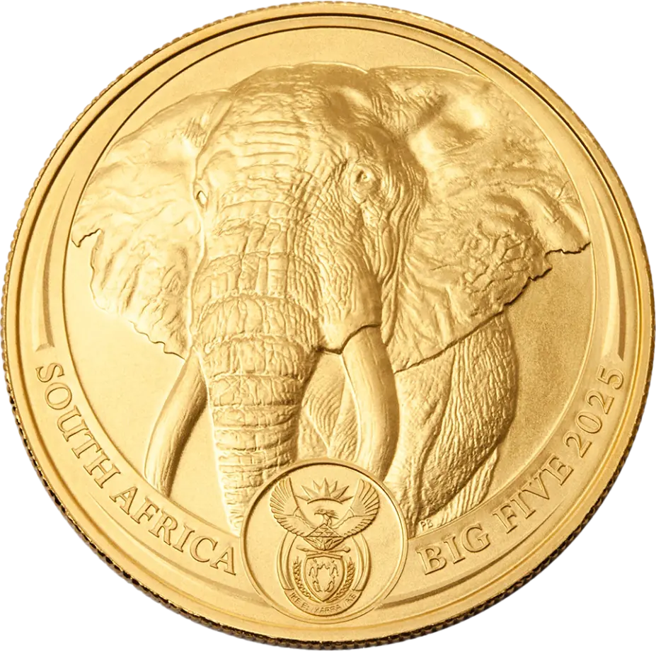 2025 1oz South African 'Big 5' - Elephant Gold Coin