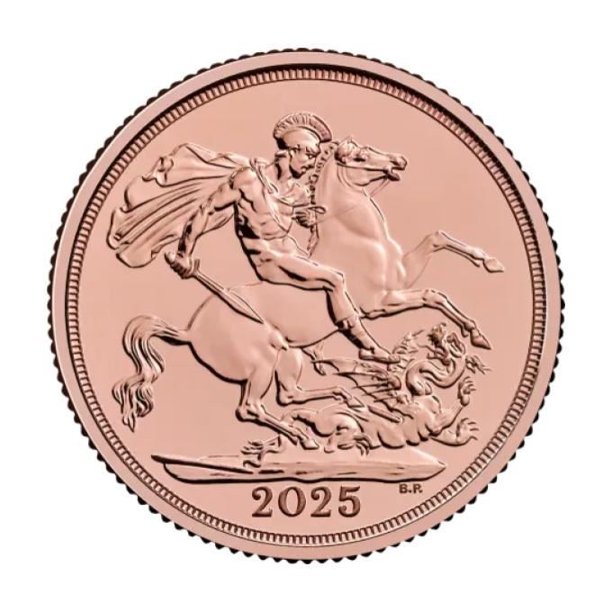 2025 UK 1/2 Sovereign Gold Coin